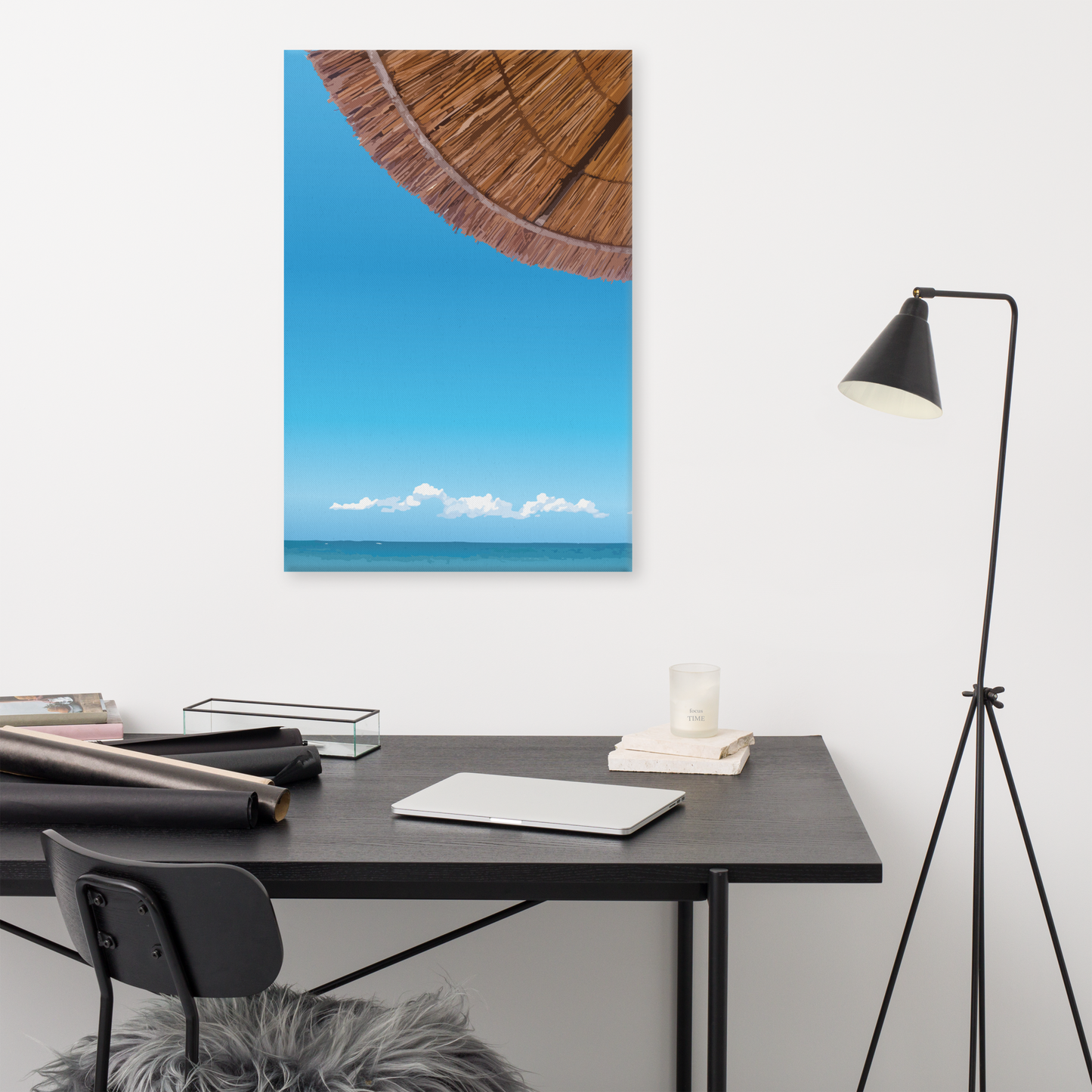 View From the Umbrella Canvas 24x36" Canvas