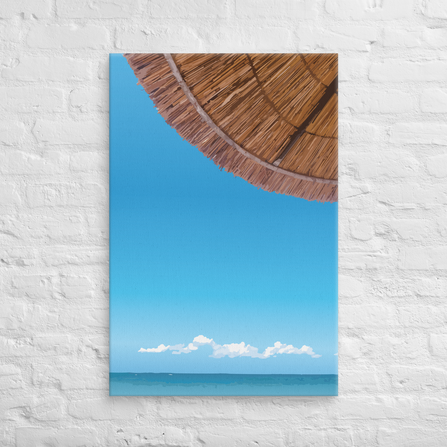 View From the Umbrella Canvas 24x36" Canvas