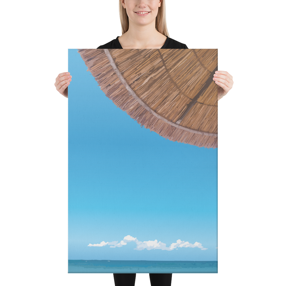 View From the Umbrella Canvas 24x36" Canvas